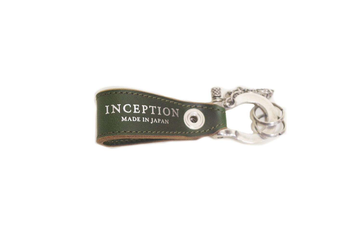 CHROMEXCEL LEATHER SHACKLE KEY HOLDER (SILVER PLATING) <IPSK-07>