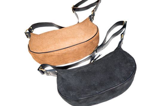 New colors on sale！　 HORSE HIDE BANANA BAG ROUGH OUT