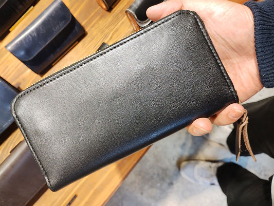 HORSE HIDE ROUND LONG WALLET