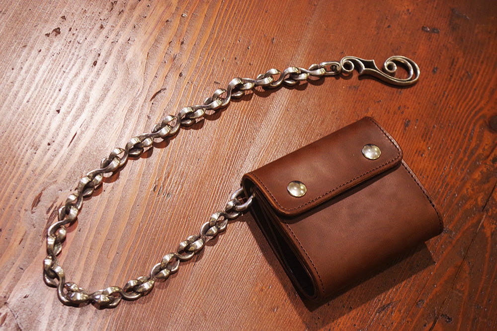 F-HOLE S-KAN WALLET CHAIN BRASS SILVERPLATING