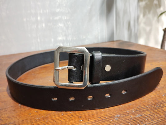40mm SADDLE LEATHER GARRISON BELT