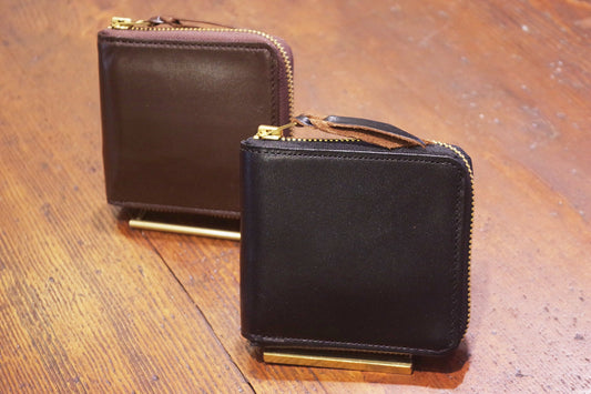 HORSE HIDE ROUND SHORT WALLET