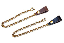 Load image into Gallery viewer, HORSE BUTT LEATHER BRASS CHAIN ​​(BRASS)
