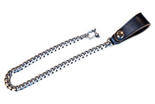 Load image into Gallery viewer, HORSE BUTT LEATHER BRASS CHAIN ​​(SILVER PLATING)
