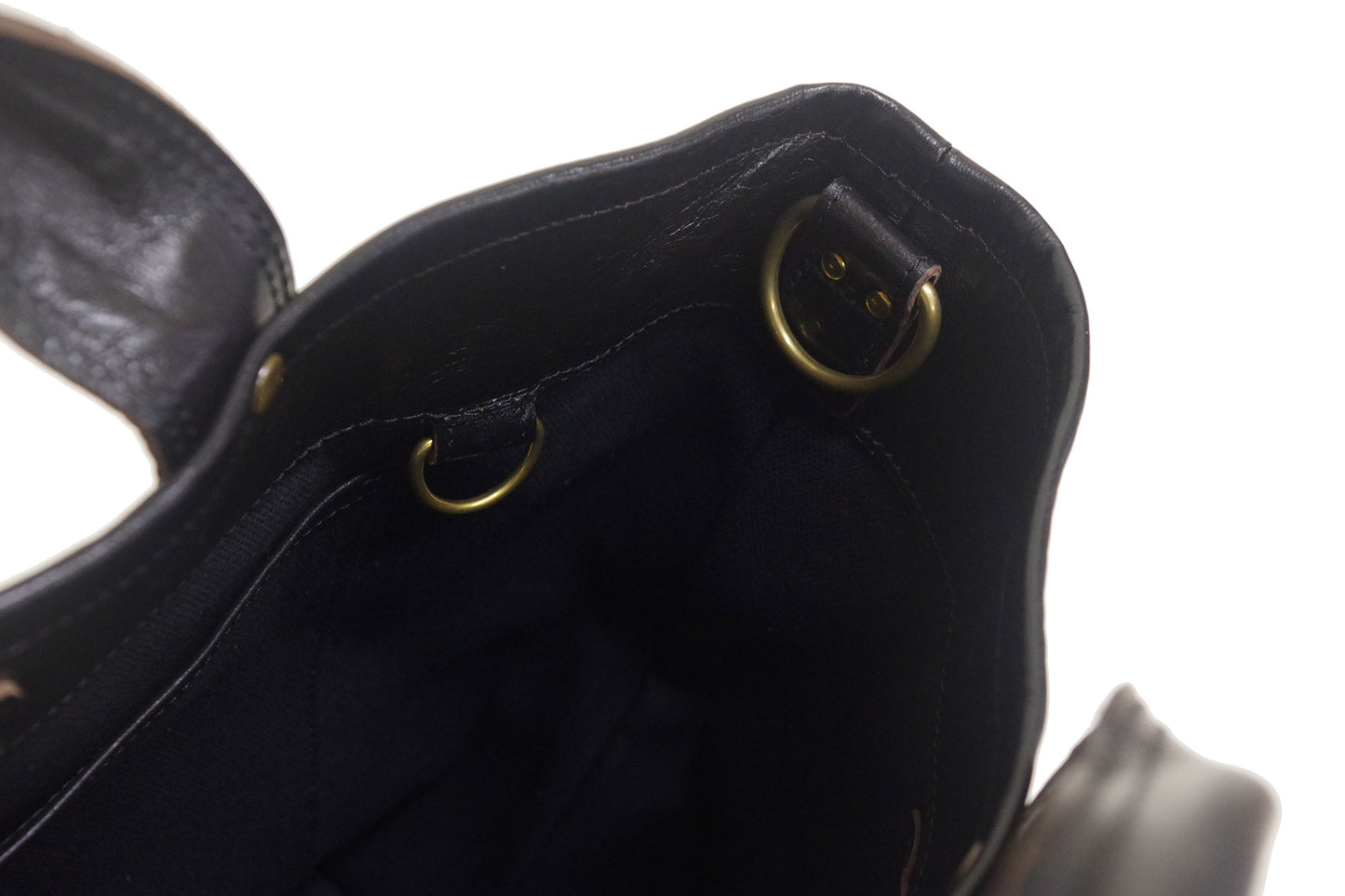 HORSE HIDE COAL BAG (MEDIUM) <IPHSB-18>