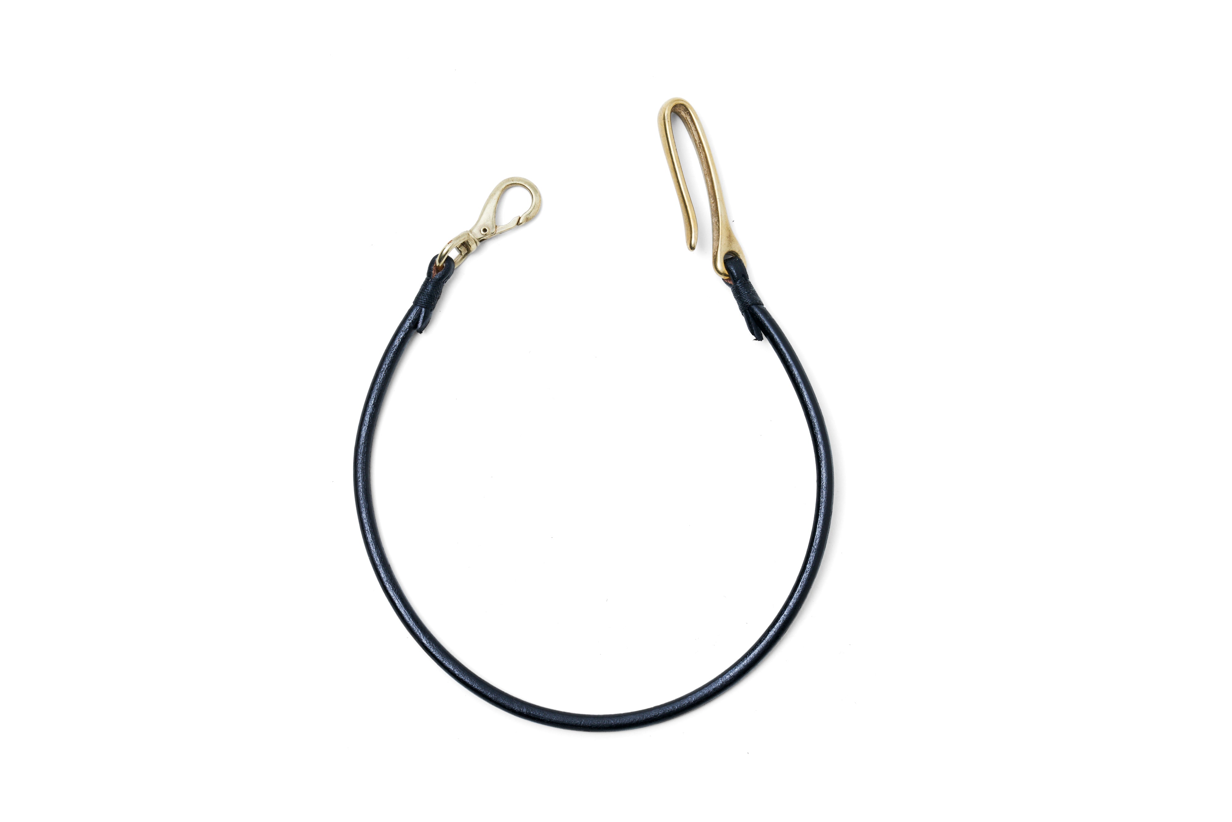 SADDLE LEATHER HOOK WALLET ROPE BRASS – ACCEL COMPANY
