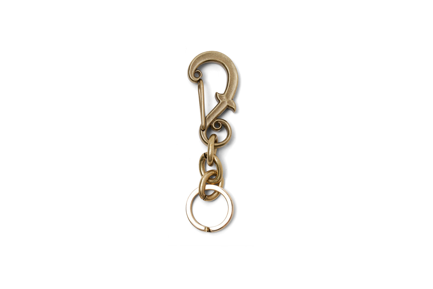 F-HOLE KARABINER KEY HOLDER/BRASS